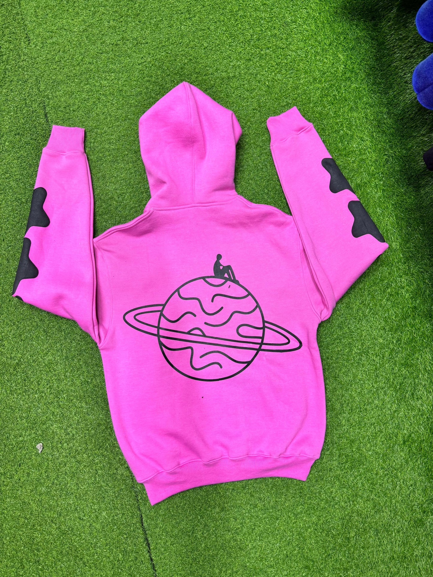 Regular Fit Puff Printed Cotton Hoodie