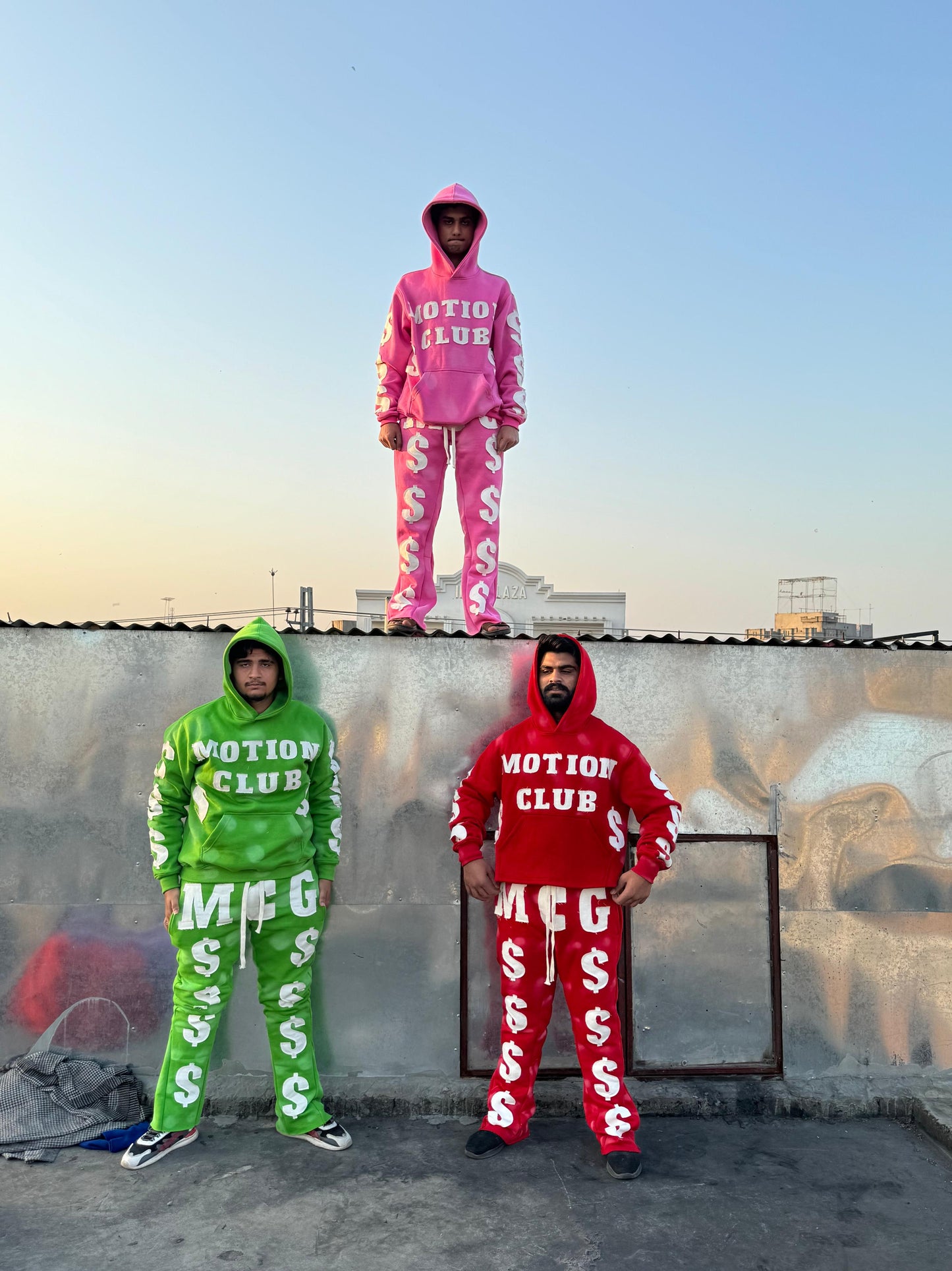 Custom Distress Pacthwork Baggy Sweat Suits