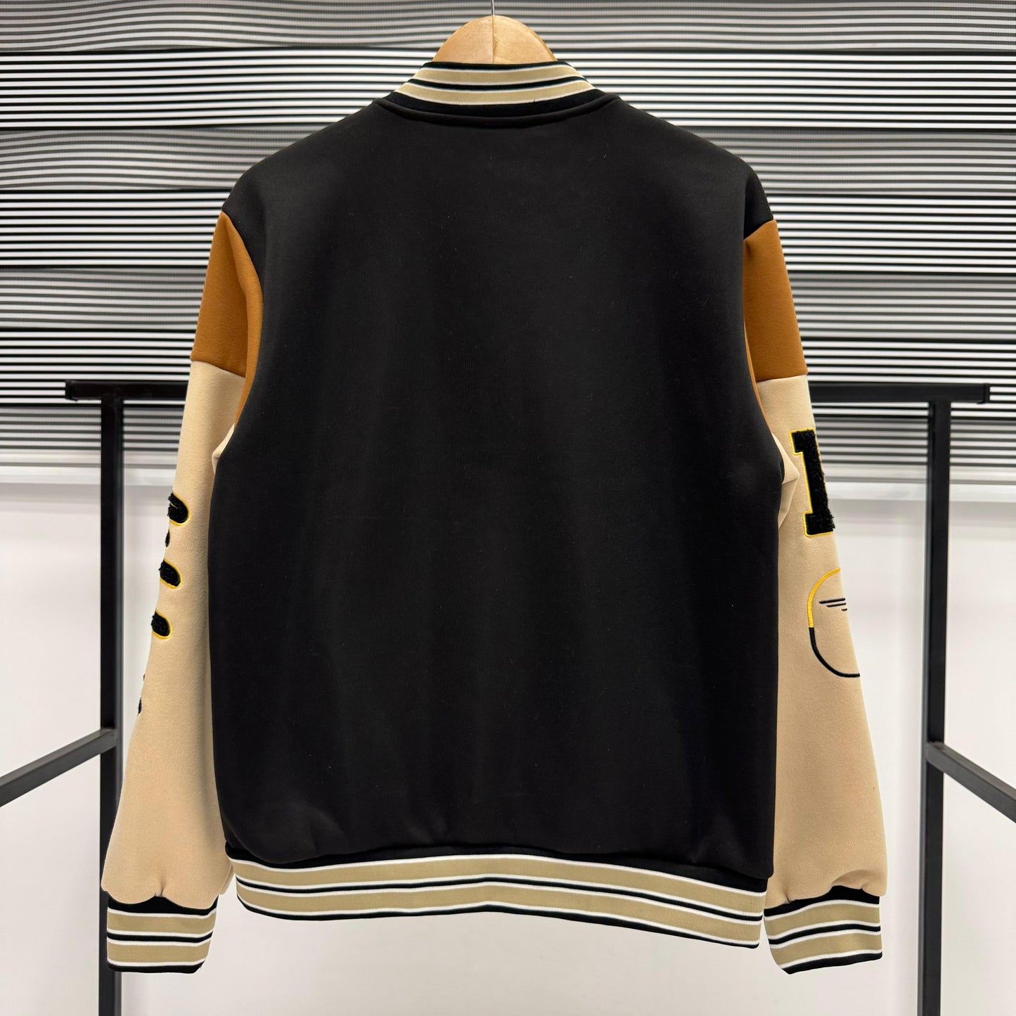 Cotton Fleece Chenille Embroidered Varsity Jacket