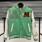 Wool Leather Sleeves Embroidery & Chenille Patch Work Varsity Jacket