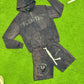Mineral Wash Zip up Hoodies & Shorts Set