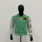 Wool Leather Sleeves Embroidery & Chenille Patch Work Varsity Jacket