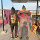 Stone Wash Graphic Sweat Suits