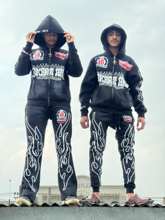 Fully Screen printed Acid Wash Sweat Suits