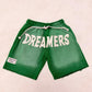 Cotton Distress Shorts With Rhinestones