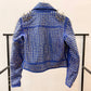 Biker Leather Fashion Jacket With Spikes