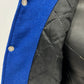Genuine Cow Leather Sleeves Patch Work Varsity Jacket