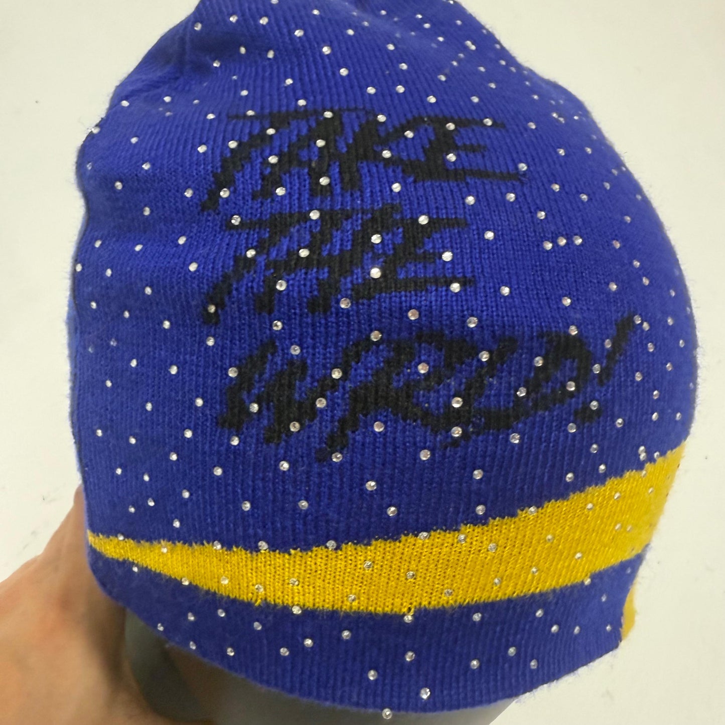 Custom Rhinestone Acrylic Beanies