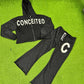 Rhinestones Cutted Bottom Hoodies and Pants