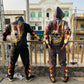 Stone Wash Graphic Sweat Suits