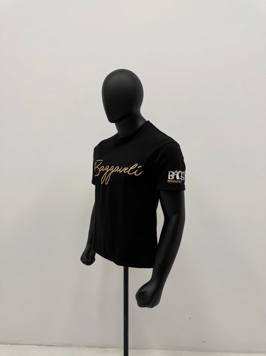 Regular Fit T-Shirt with Puff Printing & Embroidery