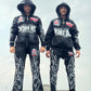 Fully Screen printed Acid Wash Sweat Suits