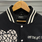 Wool Leather Sleeves Embroidered Varsity Jacket