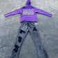 Acid Wash Hoodie & Flare Pants