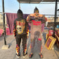 Stone Wash Graphic Sweat Suits