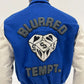 Genuine Cow Leather Sleeves Patch Work Varsity Jacket