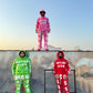 Custom Distress Pacthwork Baggy Sweat Suits