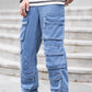 Baggy Pockets Design Men Denim Cargo Pants