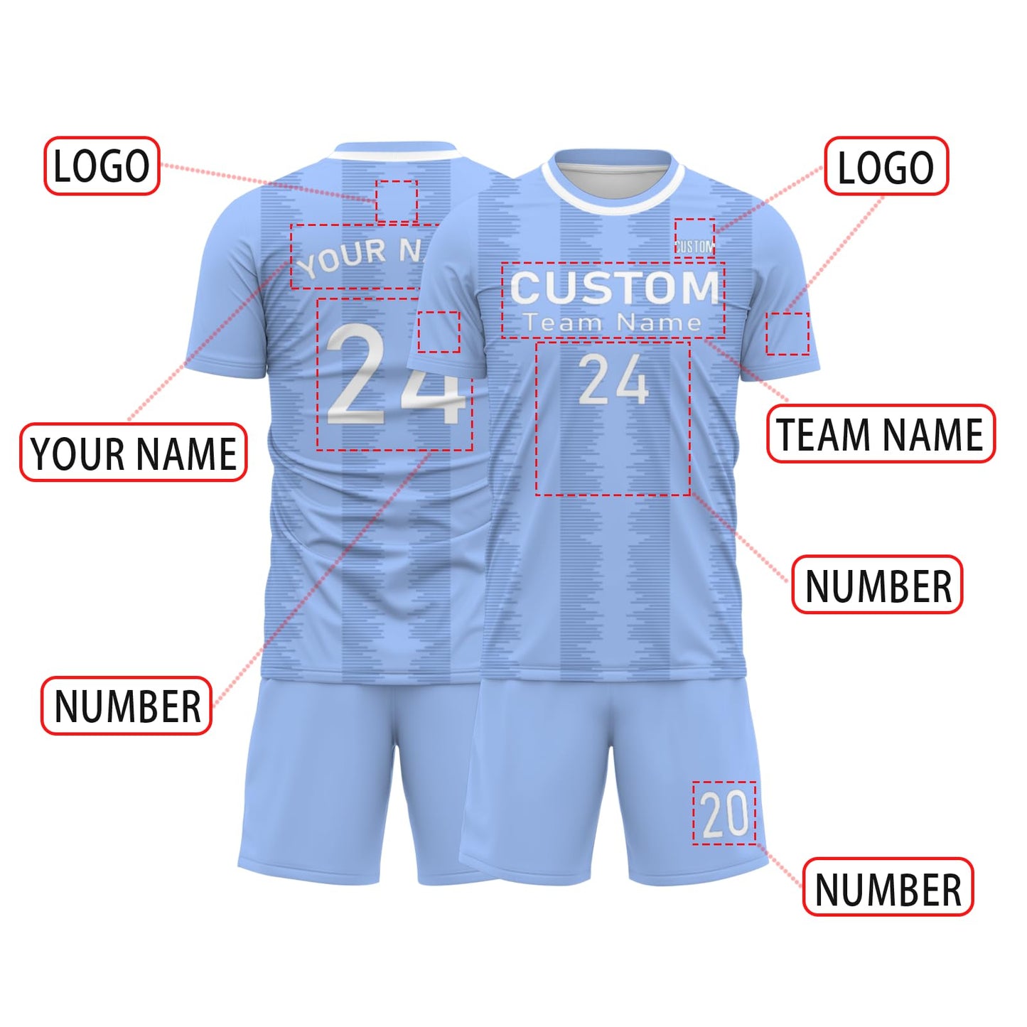 Custom Soccer Uniform Set